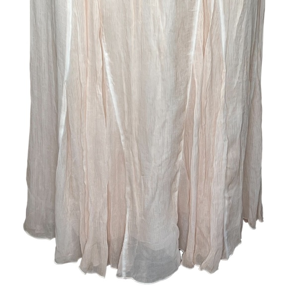 Coldwater Creek Women’s Textured Peach Pigment Dyed Maxi Skirt Large NWT - Picture 3 of 10